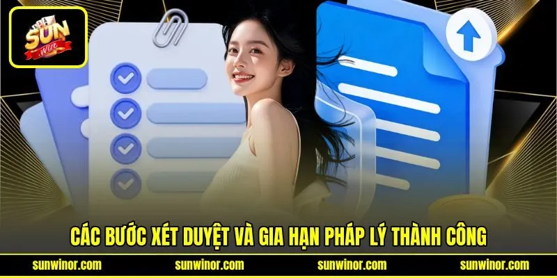 Các bước xét duyệt và gia hạn pháp lý thành công Các bước xét duyệt và gia hạn pháp lý thành công